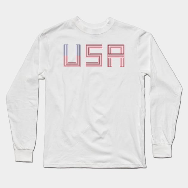 USA Long Sleeve T-Shirt by encip